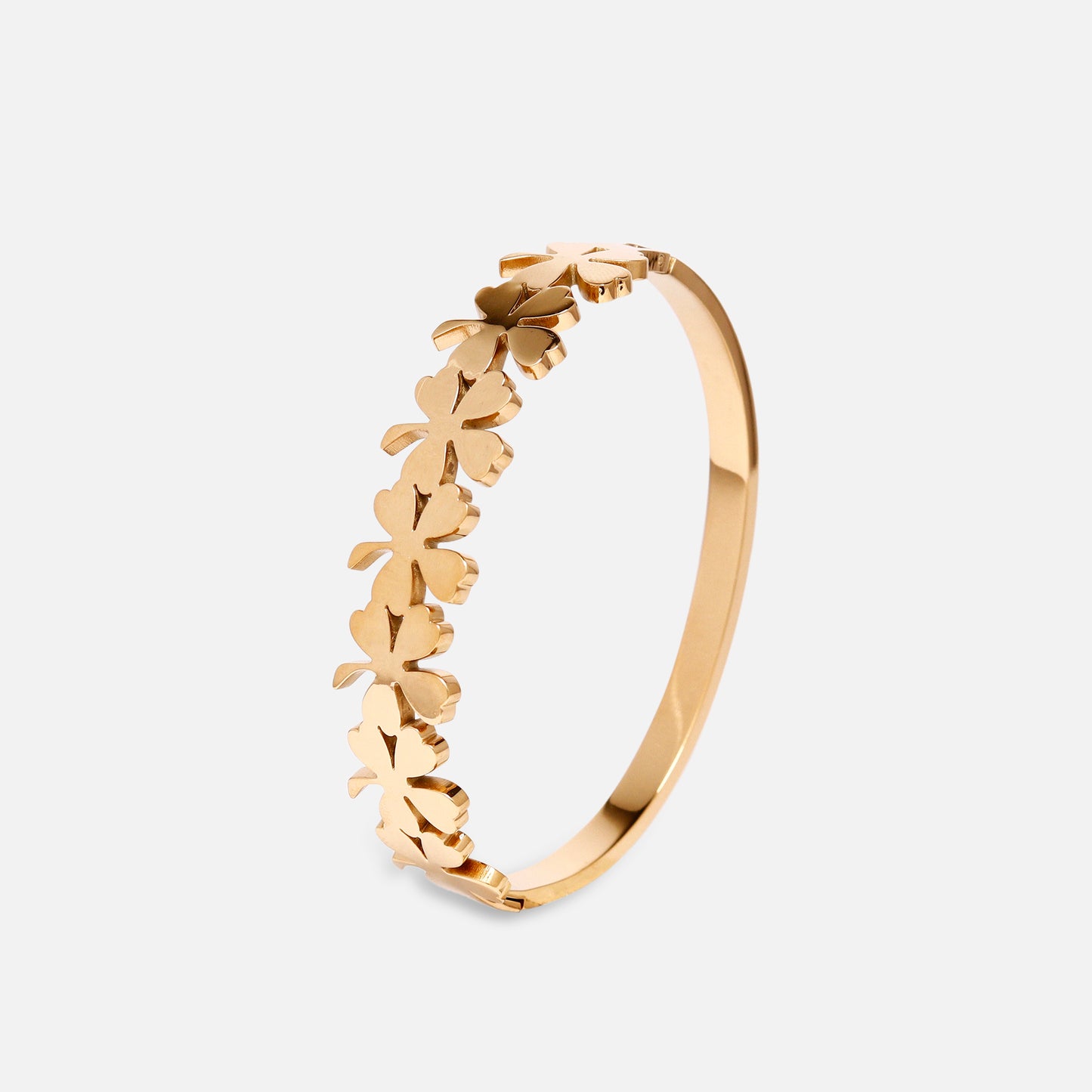 Cherly Gold-Plated Stainless-Steel Waterproof Anti-Tarnish Free-Size Adjustable Bracelet For Women & Girls