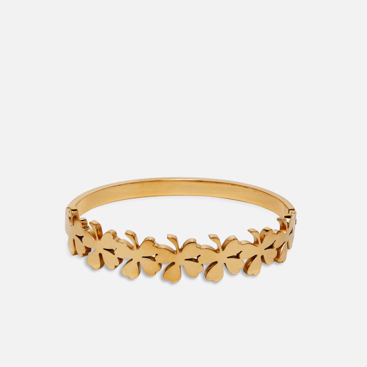 Cherly Gold-Plated Stainless-Steel Waterproof Anti-Tarnish Free-Size Adjustable Bracelet For Women & Girls