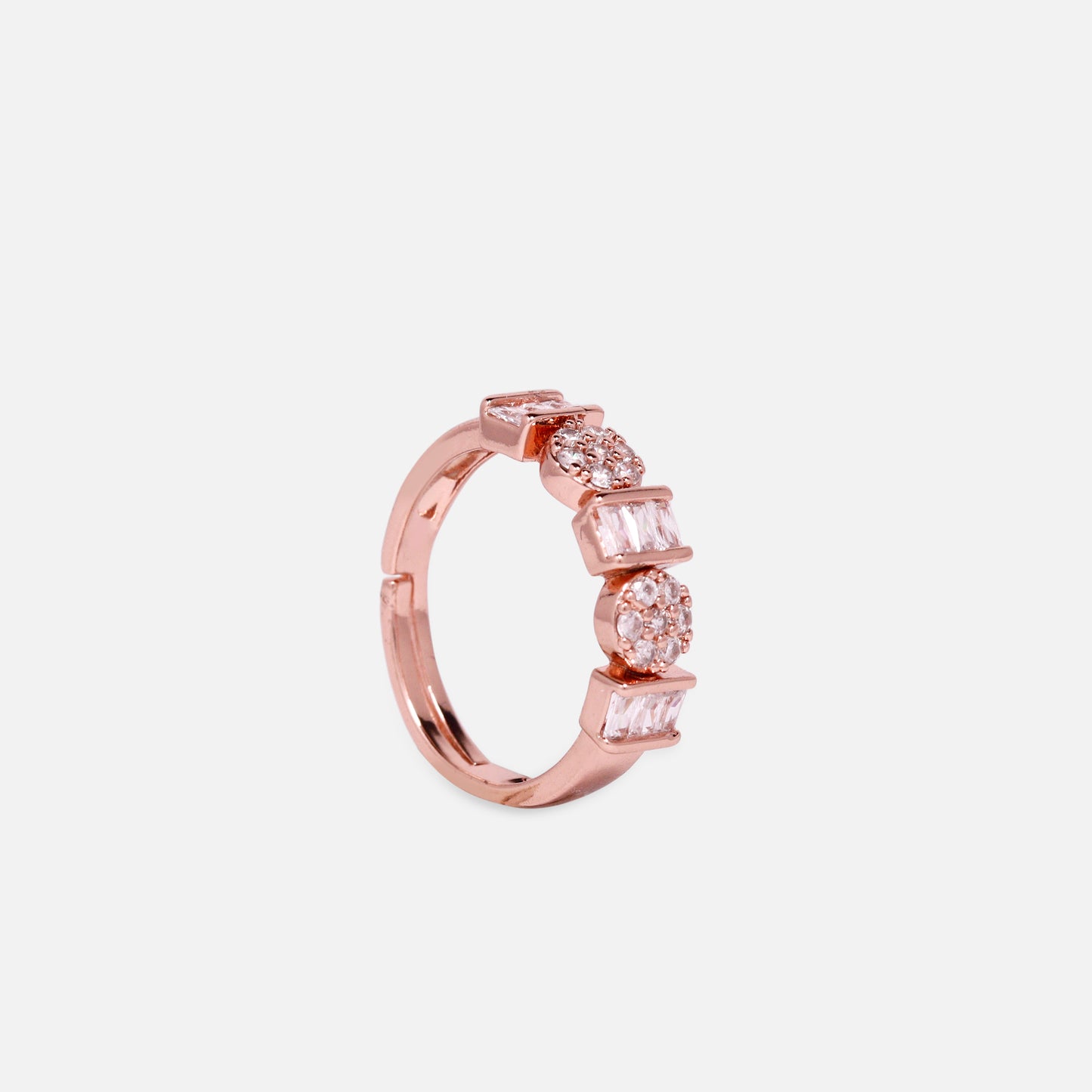 Cherly Bold & Beautiful Rose Gold-Plated Band Ring