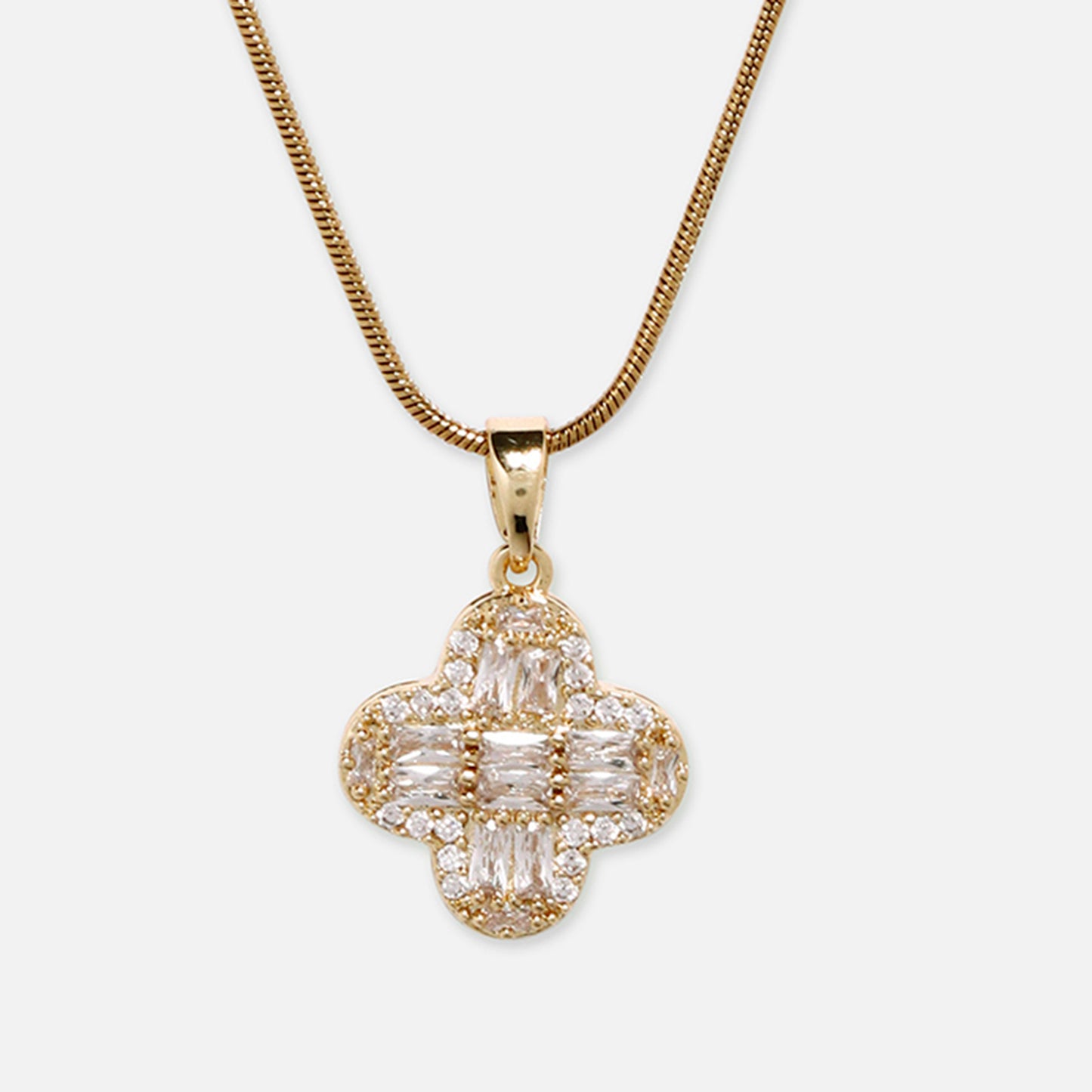 Cherly New Luxury Gold-Plated Stainless Steel Pendant