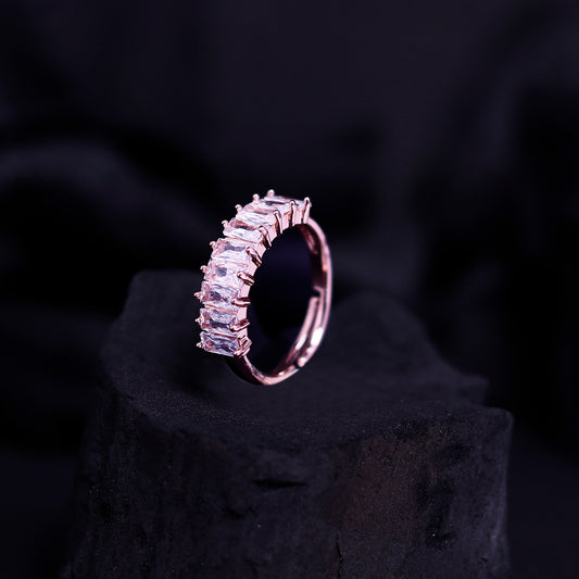 CHERLY Rose Gold American Diamond Ring